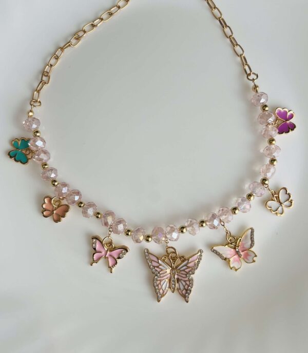 Multicolour Butterfly Necklace
